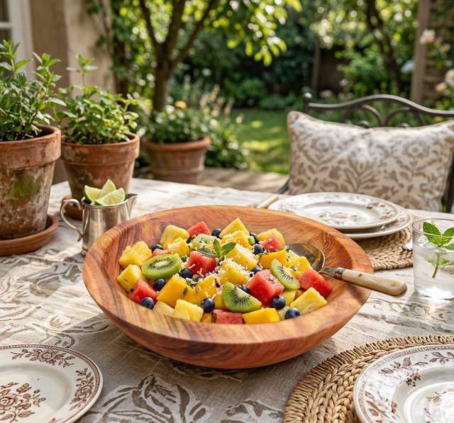 کاسه چوبی پذیرایی